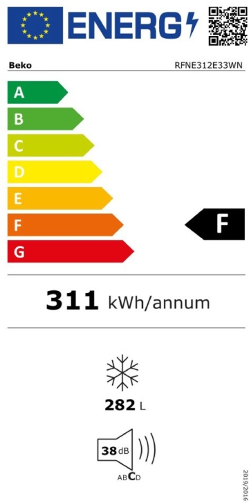 Beko RFNE312E33WN Wit