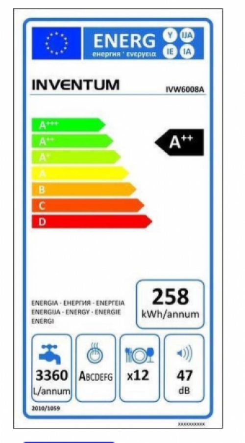 Inventum IVW6008A - Volledig geïntegreerde vaatwasser