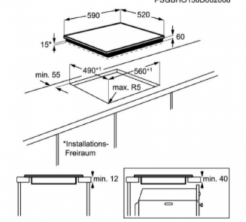 AEG HK604200IB - Inductiekookplaat - Inbouw