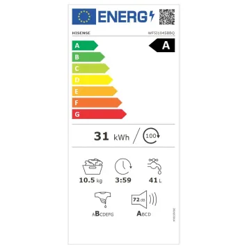 Hisense wasmachine 10kg
