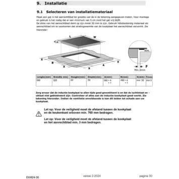 Exquisit EKI624 Inbouw Inductie kookplaat