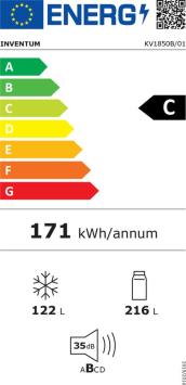 Inventum KV1850B - Koelkast