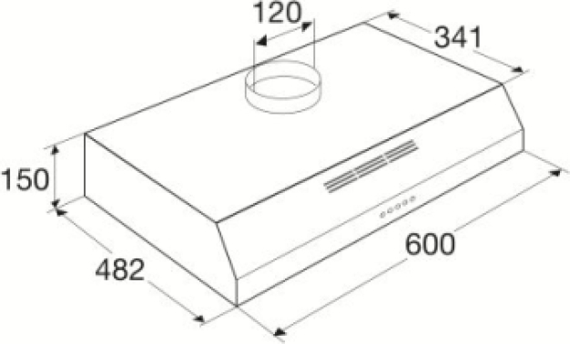 Etna Onderbouw afzuigkap AO660wit