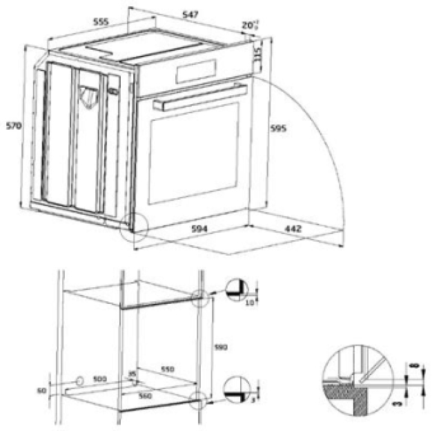 BIM25401X BEKO Solo Oven