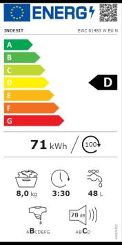 Indesit EWC 81483 W EU N