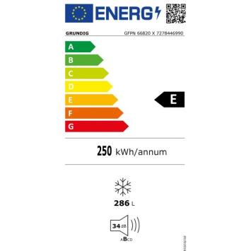 Grundig GFPN66820X Vrieskast NoFrost