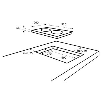 Inventum IKI3020 Inbouw Inductie kookplaat