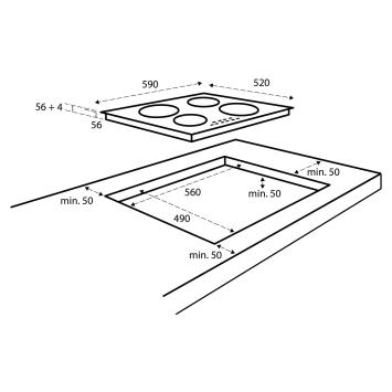 Inventum IKI6035 Inbouw Inductie kookplaat