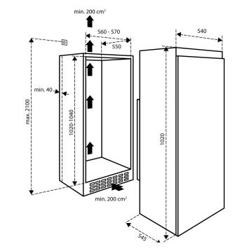 Inventum IKK1021S Inbouwkoelkast 