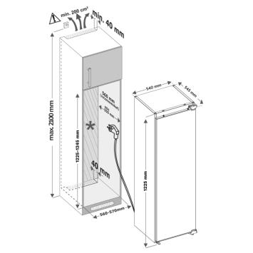 Inventum IKK1222D Inbouw Koeler 122cm