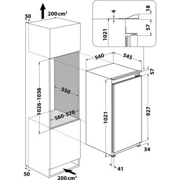 BAUKNECHT KSI 10VS2 inbouw koelkast